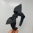 Load image into Gallery viewer, Black Glitter BellaBow