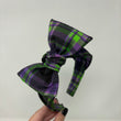 Load image into Gallery viewer, Villains Plaid BellaBow XL