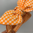Load image into Gallery viewer, Orange & White Check BellaBow