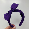 Load image into Gallery viewer, Solid Dark Purple BellaBow XL