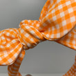 Load image into Gallery viewer, Orange & White Check BellaBow