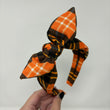Load image into Gallery viewer, Pumpkin Plaid BellaBow