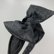 Load image into Gallery viewer, Black Glitter BellaBow XL