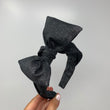 Load image into Gallery viewer, Black Glitter BellaBow XL