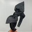Load image into Gallery viewer, Black Glitter BellaBow