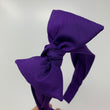 Load image into Gallery viewer, Solid Dark Purple BellaBow XL