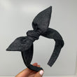 Load image into Gallery viewer, Black Glitter BellaBow