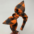 Load image into Gallery viewer, Orange & Black Buffalo Plaid BellaBow
