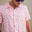 Load image into Gallery viewer, "M.I.C.K.E.Y. M.O.USA." Hawaiian Button Up Shirt