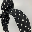 Load image into Gallery viewer, Black and White Polka Dots BellaBow