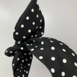 Load image into Gallery viewer, Black and White Polka Dots BellaBow