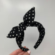 Load image into Gallery viewer, Black and White Polka Dots BellaBow