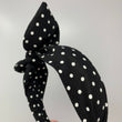 Load image into Gallery viewer, Black and White Polka Dots BellaBow