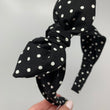 Load image into Gallery viewer, Black and White Polka Dots BellaBow