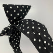 Load image into Gallery viewer, Black and White Polka Dots BellaBow XL