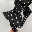Load image into Gallery viewer, Black and White Polka Dots BellaBow XL