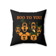 Load image into Gallery viewer, "Boo To You" Faux Suede Square Pillow Case