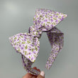 Load image into Gallery viewer, Purple Flowers BellaBow XL