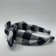 Load image into Gallery viewer, Black And White Plaid BellaBow