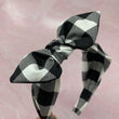Load image into Gallery viewer, Black And White Plaid BellaBow