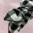 Load image into Gallery viewer, Black And White Plaid BellaBow