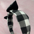 Load image into Gallery viewer, Black And White Plaid BellaBow