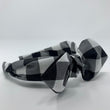 Load image into Gallery viewer, Black And White Plaid BellaBow