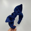 Load image into Gallery viewer, "Meet Cute" Navy Velvet BellaBow