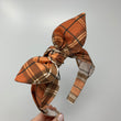 Load image into Gallery viewer, Apple Cider Plaid BellaBow