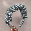 Load image into Gallery viewer, Gray & White Stripe Seersucker BellaXO