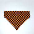 Load image into Gallery viewer, Orange & Black Buffalo Plaid Pet Bandana