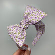 Load image into Gallery viewer, Purple Flowers BellaBow XL
