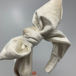 Load image into Gallery viewer, "The Amanda Woods" Ivory Velvet BellaBow