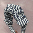Load image into Gallery viewer, Gray & White Stripe Seersucker BellaXO