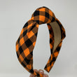 Load image into Gallery viewer, Orange & Black Buffalo Plaid BellaBand