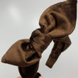 Load image into Gallery viewer, "Leading Lady" Brown Velvet BellaBow