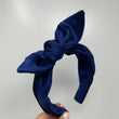 Load image into Gallery viewer, "Meet Cute" Navy Velvet BellaBow
