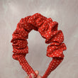 Load image into Gallery viewer, Red With White Polka Dots BellaXO (Ruched Band)
