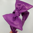 Load image into Gallery viewer, Solid Purple Sparkle BellaBow XL