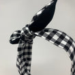 Load image into Gallery viewer, Black and White Buffalo Plaid BellaBow