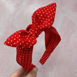 Load image into Gallery viewer, Red With White Polka Dots BellaBow