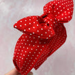 Load image into Gallery viewer, Red With White Polka Dots BellaBow