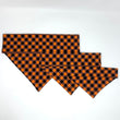 Load image into Gallery viewer, Orange & Black Buffalo Plaid Pet Bandana