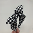 Load image into Gallery viewer, Black and White Buffalo Plaid BellaBow