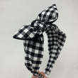 Load image into Gallery viewer, Black and White Buffalo Plaid BellaBow