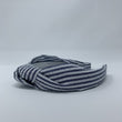 Load image into Gallery viewer, Gray & White Stripe Seersucker BellaBand