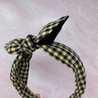 Load image into Gallery viewer, Black and Tan Checkered BellaBow