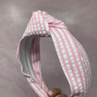 Load image into Gallery viewer, Pink & White Stripe Seersucker BellaBand