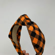 Load image into Gallery viewer, Orange & Black Buffalo Plaid BellaBand