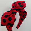 Load image into Gallery viewer, Red With Black Dots Hairband